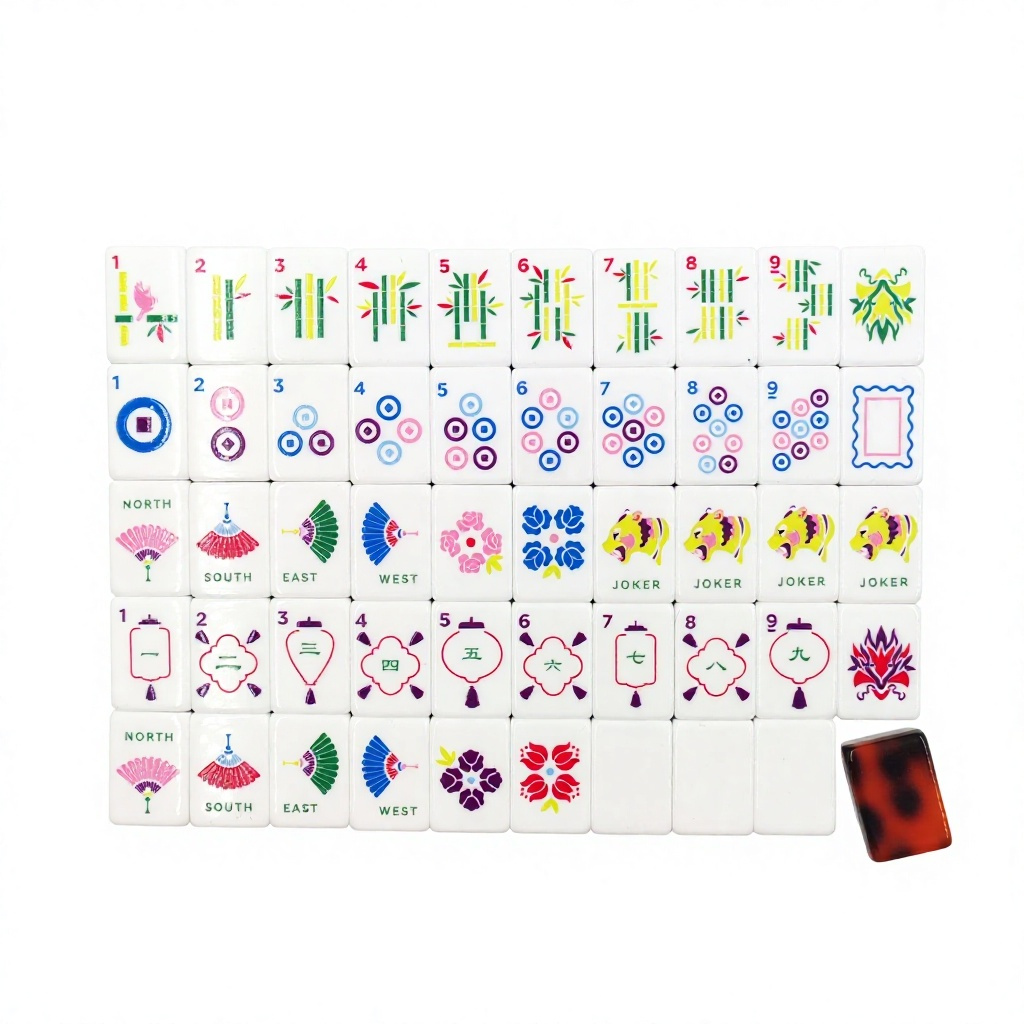 White Acrylic Lucky Tiger Set