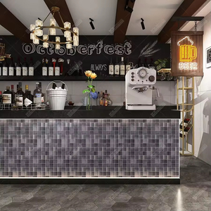 Thiết kế hiện đại Glossy trang trí sàn tường gạch men vuông không trượt hồ bơi Gạch Mosaic cho phòng tắm và nhà bếp - Product Image 5