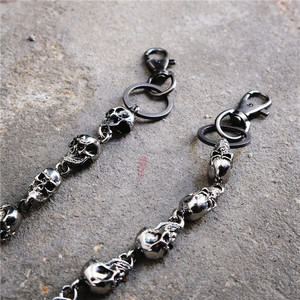 Ceintures à chaînes Y2K de luxe pour <span class=keywords><strong>hommes</strong></span>, avec porte-monnaie long et porte-clés, pour Halloween, vente en gros - Product Image 4