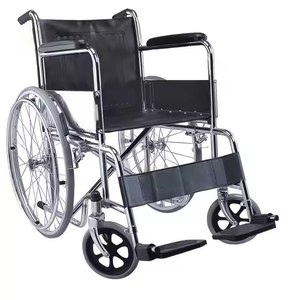 Silla de ruedas de transporte de aleación de aluminio plegable estándar silla de ruedas manual ligera <span class=keywords><strong>para</strong></span> <span class=keywords><strong>personas</strong></span> mayores discapacitadas <span class=keywords><strong>con</strong></span> frenos de mano - Product Image 6