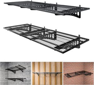JH-Mech Étagères flottantes de <span class=keywords><strong>garage</strong></span> pour rangement de tous les jours Étagères de <span class=keywords><strong>garage</strong></span> pour montage mural - Product Image 1