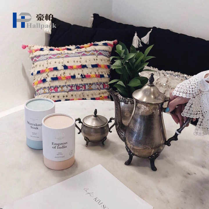 Firstsail Custom Design Loose Tea Bean Round Cylinder Cardboard Eco Friendly Food Grade Box Food Paper Tube Package