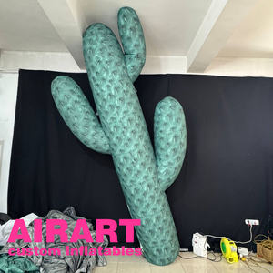 Decoraciones inflables estatua de cactus decoraciones de club nocturno vegetación de desierto <span class=keywords><strong>tropical</strong></span> inflable gigante - Product Image 2