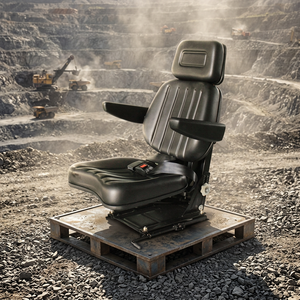 <span class=keywords><strong>Sedile</strong></span> Universale con Sospensione in Pelle PU, Reclinabile e Scorrevole <span class=keywords><strong>per</strong></span> Trattori, Escavatori, Mietitrebbie, Carrelli Elevatori - Product Image 4