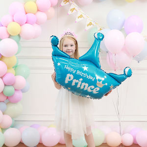 Ballons de décoration en forme de couronne de princesse pour filles, 1 pièce, fournitures de fête, ballons à hélium - Product Image 5