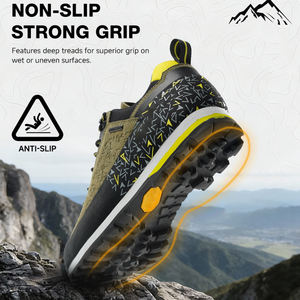 Nouveaux produits OEM ODM personnalisés, chaussures de <span class=keywords><strong>randonnée</strong></span> unisexes, toutes saisons, imperméables, en daim et en mesh, coupe <span class=keywords><strong>basse</strong></span>, antidérapantes, semelle en caoutchouc EVA - Product Image 3