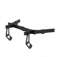 Soporte de Aluminio Resistente y Ajustable para Tres Monitores, para Simuladores de Carreras, para una Experiencia de Juego Inmersiva