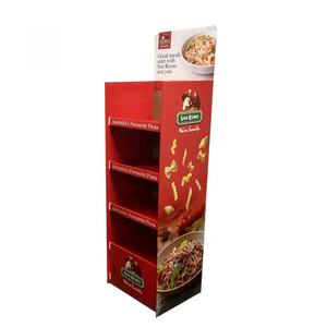 Rak Display Lantai Kardus Bergelombang Khusus untuk Promosi Mie Instan, Rak Makanan Cepat Saji, Merchandiser Ritel Supermarket - Product Image 4