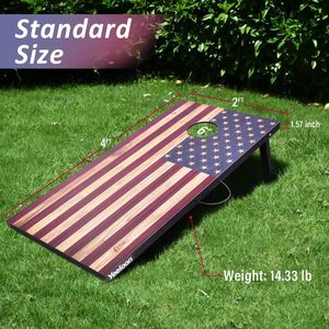 Jeu de planches de lancer créatives en bois avec motifs imprimés, jeu de Cornhole pour enfants, pour l'intérieur et l'extérieur - Product Image 4