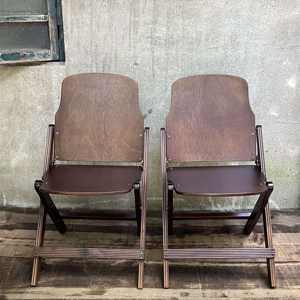 Silla Plegable de Madera Maciza Vintage con Pintura en Aerosol y Estructura Resistente al Desgaste para <span class=keywords><strong>Keter</strong></span>, Teatro, Cafetería, Postres, Hogar Moderno - Product Image 3