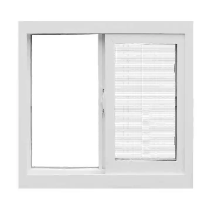 Wooden color frame plastic window design pvc sliding glass windows