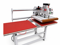 Presse à chaud pneumatique haute pression à double poste de travail, petite machine de transfert thermique pour logos et étiquettes