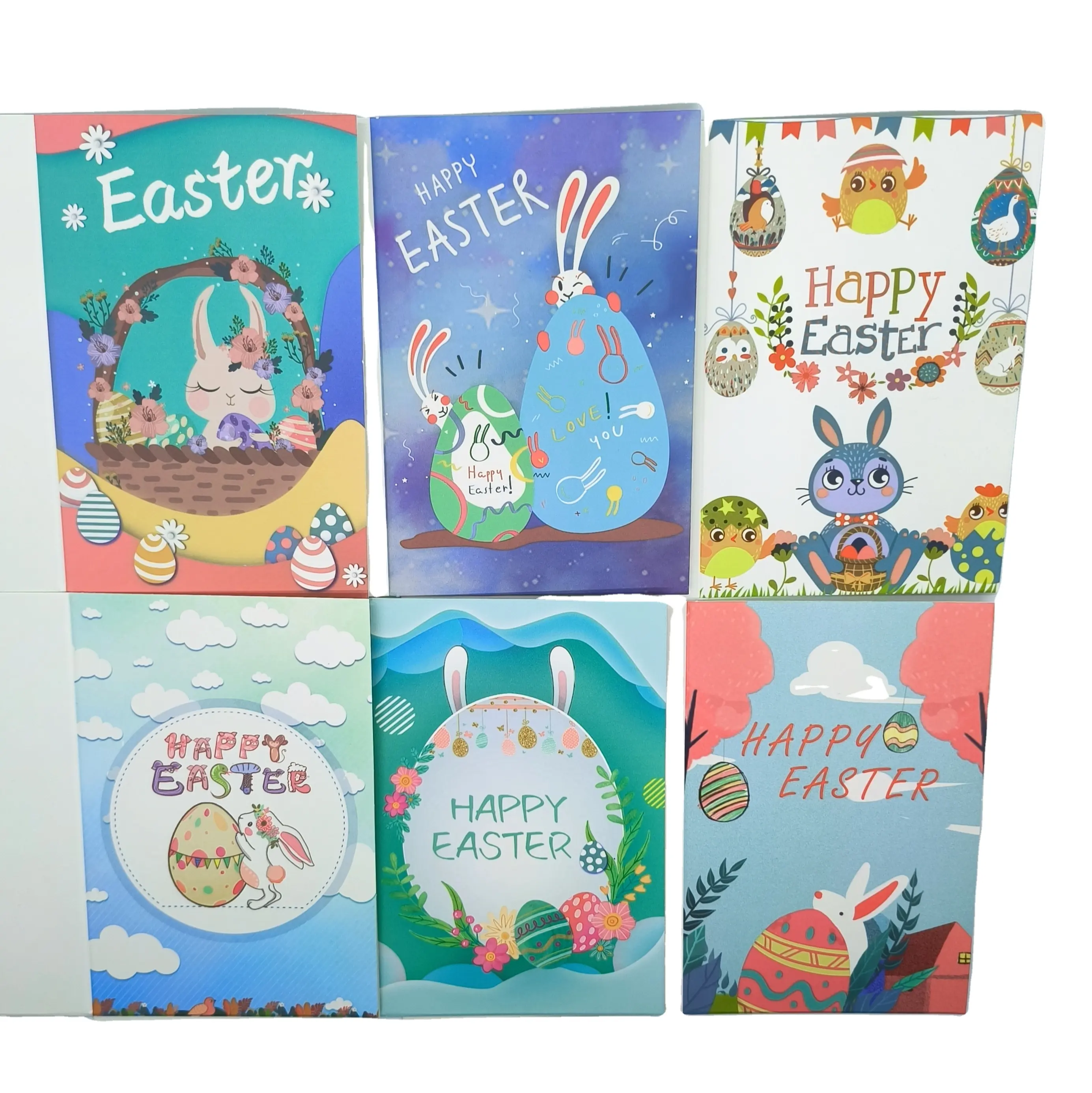 Ostern Grußkarten Segen Nachricht Postkarte Flower Shop Karten Set mit Umschlag