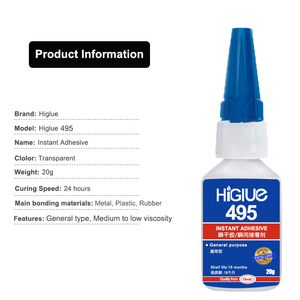 Pegamento 495 de 20g al por Mayor, Adhesivo de Secado Rápido Multiusos, Pegamento Instantáneo <span class=keywords><strong>para</strong></span> Cuero y <span class=keywords><strong>Tela</strong></span> - Product Image 5