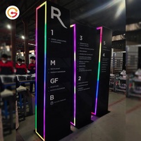 Signe garde-corps de haute qualité, panneau personnalisé en pylons, signe de Totem pour centre commercial, ou way finder