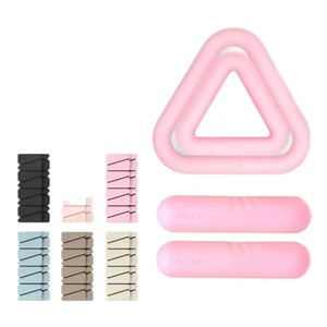 Anpassbares Pilates-Set mit Schaumstoff-Hanteln, Langhantelstange, Yogamatte und Stoff-Widerstandsband für Heim- und Fitness-Studio-Training - Product Image 3