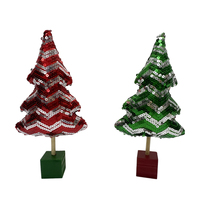 Stoff Baum Artikel Tisch dekoration glänzend ausgestopft Weihnachts baum Weihnachts zeit Geschenk versorgung