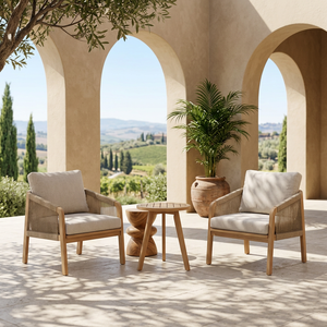 Luxury Contemporary <b>Foldable</b> Acacia Wood Eco-friendly Teak Wood Frame Outdoor Furniture Set Garden Sofa Dining <b>Table</b> <b>Chair</b> for - Product Image 2