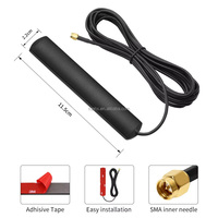 Antenne 4G LTE 5G 6000 MHz 8 dBi à montage adhésif MIMO SMA Mâle pour voiture, véhicule, routeur hotspot, passerelle, modem, amplificateur de signal cellulaire