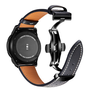 Correa De Reloj De cuero genuino De lujo, Correa De reloj inteligente De 20mm 22mm para <span class=keywords><strong>Samsung</strong></span> para Galaxy Watch3 <span class=keywords><strong>Band</strong></span>, relojes inteligentes - Product Image 4