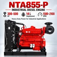 Moteur diesel industriel CUMMINS NTA855-P Série 300-500HP 1500-2100RPM pour pompe incendie, pompe à eau, drainage d'urgence, OEM