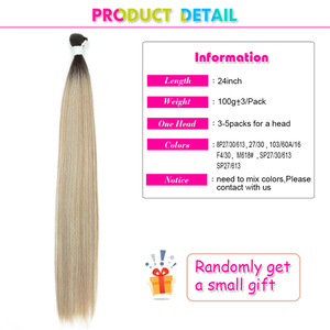 Extensions de <span class=keywords><strong>cheveux</strong></span> lisses, tissage double trame, nouées à la main, non-Remy, Yaki lisses, salon, naturelles, résistantes à la chaleur, super longues - Product Image 2