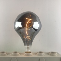 Ampoule LED SMD A160 à filament souple blanc chaud 4W 220-240V E27, lumière décorative dimmable, finition électrolytique fumée, pour usage résidentiel