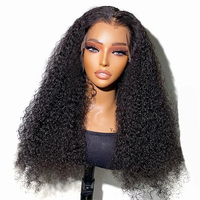 Peluca de Cabello Humano Brasileño 100% Sin Procesar con Frente de Encaje, Pre-Desplumada, Sin Pegamento, Precio al por Mayor