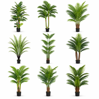 Palmier artificiel, faux palmier d'extérieur, verdure paysagère, jardin, patio, bord de piscine, décoration commerciale, OEM, ODM, vente en gros