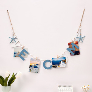 ของตกแต่งผนังสไตล์เมดิเตอร์เรเนียนพร้อมตัวอักษรและเชือกป่านไม้เอ็มดีเอฟสำหรับตกแต่งห้องเด็ก - Product Image 5