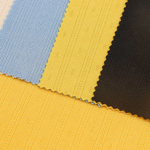 Giao hàng nhanh 2 ngày Vải Pointelle 220gsm 96% Polyester 4% Spandex Vải dệt Jacquard dành cho quần áo nữ mùa xuân - Product Image 4