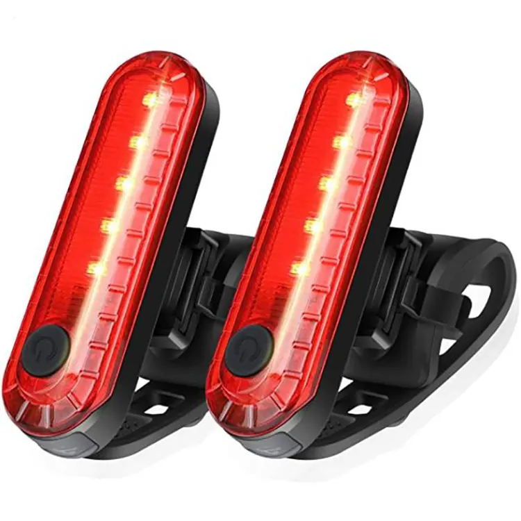 Smart Sensor Usb Rechargeable Led Round Cycle Light Waterproof Rear Bike Taillights Safety Led Bicycle Led Lights