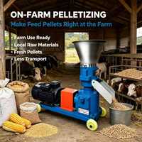 VENTE FLASH Nouvelle machine à granulés d'aliments pour animaux électrique en métal 220V automatique pour élevage