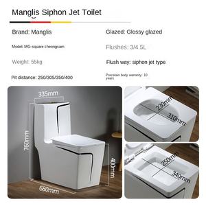 โถสุขภัณฑ์แบบแขวนผนัง สีเทาด้าน สไตล์โมเดิร์น ทำความสะอาดง่าย พร้อมชุดอุปกรณ์สำหรับอ่างล้างหน้า - Product Image 3