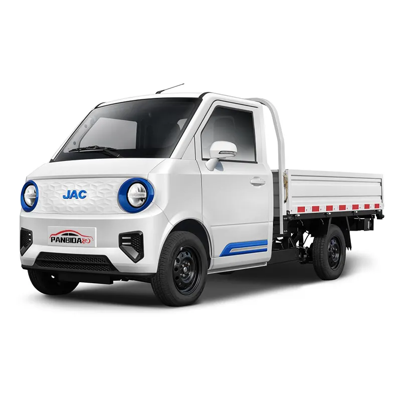 Jac ka la 180km 2 kursi lampu Cina murah 4 roda pembawa energi baru ev 4x4 truk pickup kecil truk listrik mini untuk dewasa