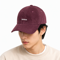 Casquette de baseball en velours côtelé brodée, style 'Dad Hat' à visière bec de canard, réglable, 6 panneaux, décontractée et sportive, pour femmes et couples
