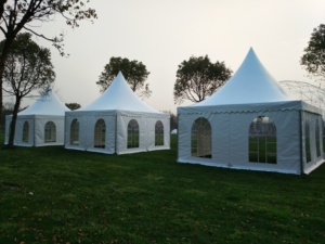 3X3 4X4 5X5 10X10 Toile Extérieure Hexagone gazebo Pagode Événement Tente De Noce Tente 20ft <span class=keywords><strong>x</strong></span> 20ft - Product Image 4