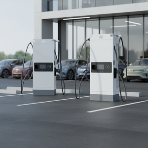 شاحن سيارات كهربائية سريع بقدرة 60-240 كيلوواط، 10 بوصات، 250 أمبير تيار مستمر، محطة شحن تجارية متوافقة مع CCS2، شاحن سيارات كهربائية ثنائي المنفذ متوافق مع OCPP 1.6 و2.0 - Product Image 3