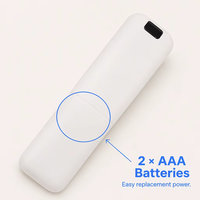 Mini télécommande infrarouge sans fil blanche à 13 boutons, prix de gros, pour Smart TV/PC/Boîtier Android TV/Boîtier décodeur, etc.