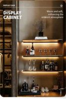 Bande lumineuse LED 24V avec adhésif, 120 LED/m, pour salon, plafond, armoire, fond de télévision, mur
