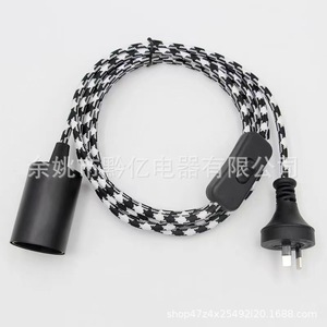 <b>E27</b> <b>Lamp</b> <b>Holder</b> With Switch Plug 10A 250V Plastic Screw Base Indoor Lighting Fixture Accessory - Product Image 3