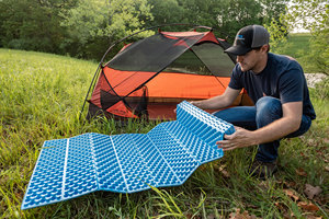 XPE Foam Camping Mat <strong>Aluminium</strong> Coated <strong>Egg</strong> <strong>Crate</strong> Waterproof Heat Insulated Sleeping Pad for Hiking, Backpacking Outdoor Travel - Product Image 2