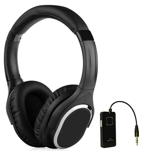 Factory 2.4GHz Digital Wireless Headphone for Metal Detect and Computer Laptop Mobile 15+ Hours Playtime Support AUX/USB C