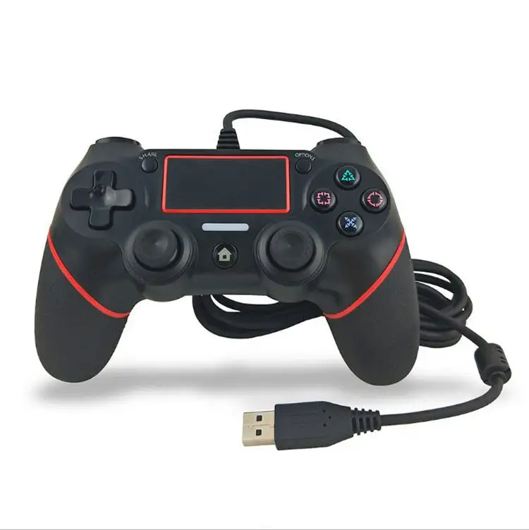 USB السلكية جهاز التحكم في عصا التحكم للبلاي ستيشن 4 PS4 غمبد ذراع تحكّم سلكيّة