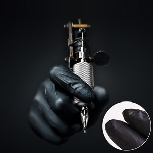 <span class=keywords><strong>Gant</strong></span> synthétique en vinyle sans <span class=keywords><strong>poudre</strong></span>, 20 pièces, bleu, noir, nitrile, transparent - Product Image 4