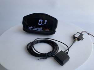 Kỹ thuật số đầy đủ LCD GPS Speedometer với chuyến đi và tổng số đo dặm rpm/nhiên liệu/nhiệt độ nước đồng hồ đo xe gắn máy mét - Product Image 6