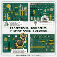 Pour les ateliers de réparation automobile, service des pneus, réparation automobile générale, outils de carrosserie, ensembles d'outils de réparation automobile complets, coffret rigide en aluminium