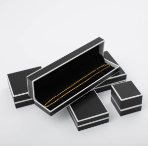 Hộp Đồ Trang Sức Sang Trọng Màu Đen Và Trắng Tùy Chỉnh 2022 Hộp Vòng Đeo Tay - Product Image 2