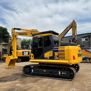 VENTE CHAUDE Excavatrice sur chenilles Komatsu PC130 d'occasion, modèle 2022, moteur diesel, pompe hydraulique, capacité de la benne 12,6t 0,64m³ - Product Image 1