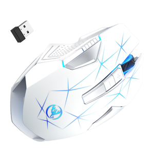 Hxsj T300 2.4G 600MAh Có Thể Sạc Lại RGB Chuột Chơi Game Cho Máy Tính Xách Tay Máy Tính 6 Nút Quang Có Dây Không Dây Backlit Phong Cách Giá Nóng - Product Image 4